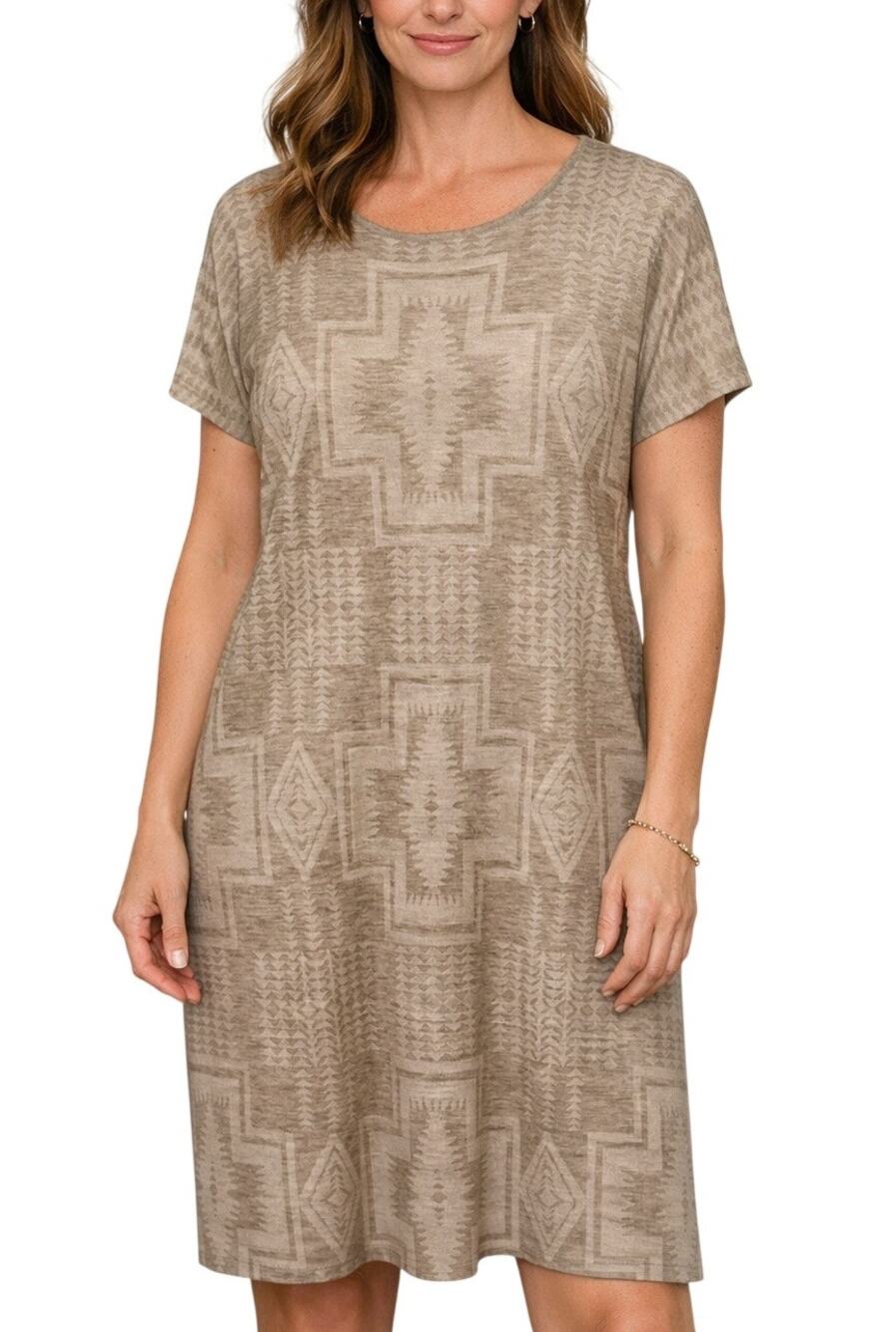 Pendleton Harding Size XL Merino Wool Sweater Dress Western Boho Ranch Chic